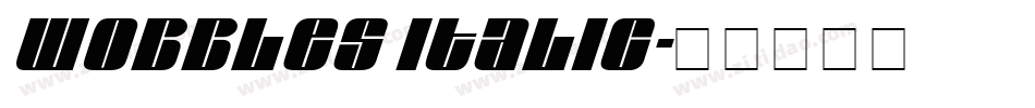 Wobbles Italic字体转换
